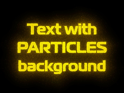 Text with Particles background (AI graphic style)