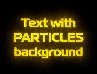 Text with Particles background (AI graphic style) illustrator