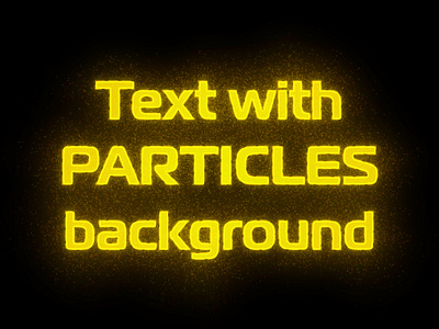 Text with Particles background (AI graphic style)