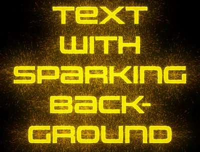 Text with Sparking background (AI graphic style) illustrator vector