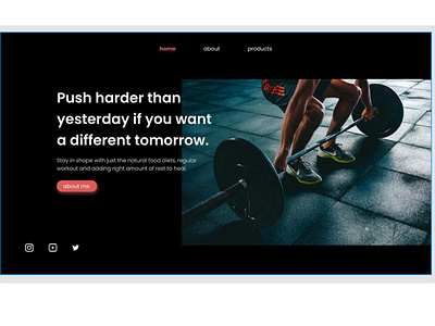 Fitness Site UI