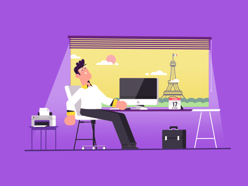 Like a Boss 2d ae after animation character design effects explainer graphics motion office rig