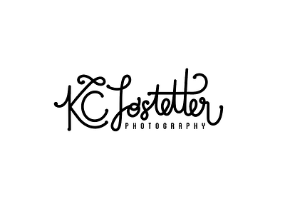 KCL Photography Logo hand lettering logo photography script