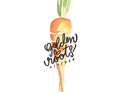 GRK Logo WIP carrot food golden roots logo nourishment vegetables wip