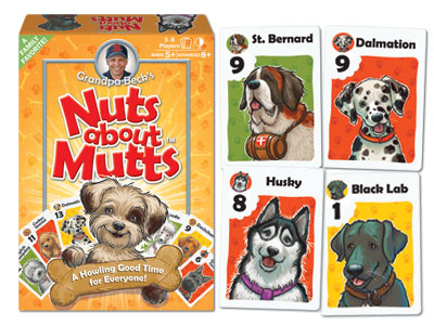 Nuts About Mutts - Card game illustrations & graphic design cards dogs games illustration toys vector