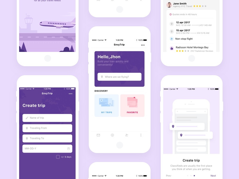 EnvysTrip. Mobile App by Dmitry 🔥 Neugasimov on Dribbble