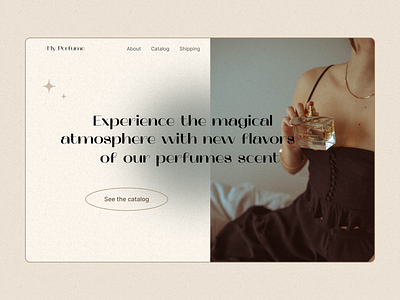 Online Perfume Store - Website Design landing page perfume redesign typography ui uxui webdesign