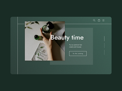 Skincare Cosmetics E-commerce design concept design landing page redesign typography ui uxui