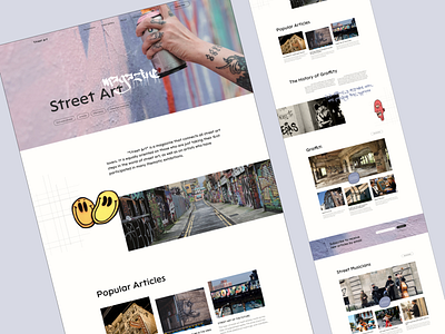 Magazine about Street Art — Website Design