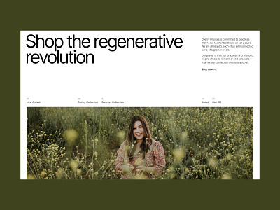 Online clothing store – website design concept