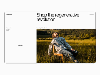 Online shop – website design concept branding design landing page redesign typography ui uxui