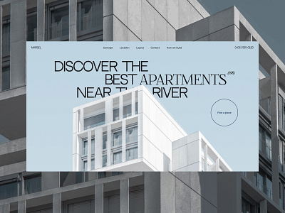 Real Estate Website Design branding design landing page redesign typography ui uxui