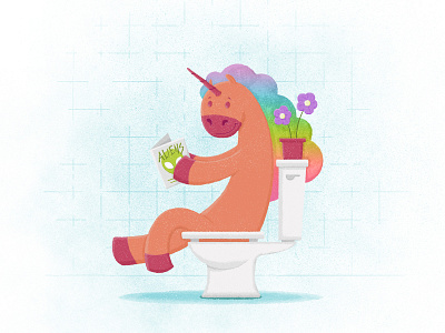 Unicorn 1 bathroom rainbow toilet unicorn