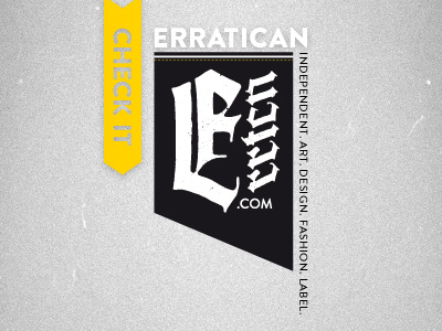 Erratican - Introduction art branding clothing company corporate design design fashion independent label screendesign