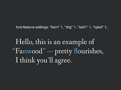 Superhuman — Hacking pretty flourishes into a font