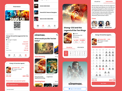 Cinemax App - Idea App Design animation app design graphic design ui ux