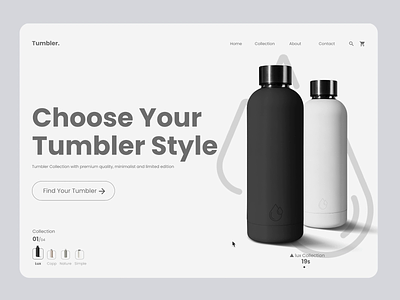 Tumbler - Idea Web design animation app design graphic design ui web webdesign
