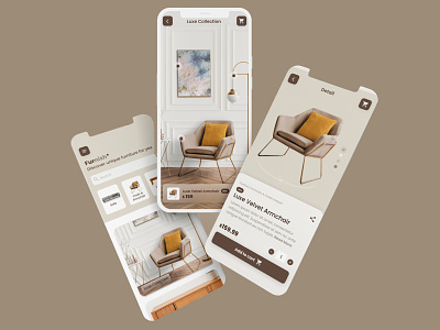 Furnish - Furniture shop App app branding design graphic design illustration ui ux