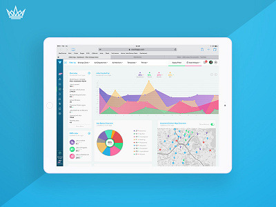 VW Dashboard Interface dashboard ipad stats ui ux web