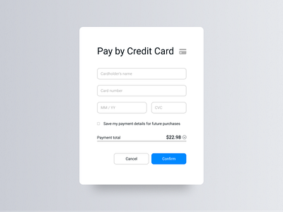 Credit Card Checkout 002 credit card checkout dailyui ui