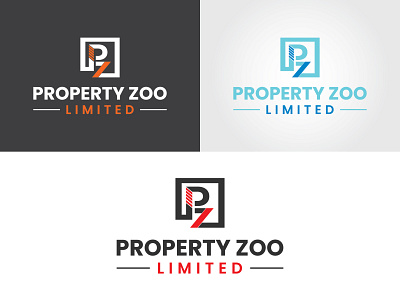 Initial creative Logo branding creative design graphic design illustration intial logo pz logo typography vector