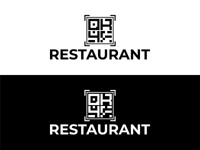 QR4 Resturant logo branding creative design graphic design illustration logo qr qr code qr reader qr4 qr4 reader logo qr4 resturant logo typography vector