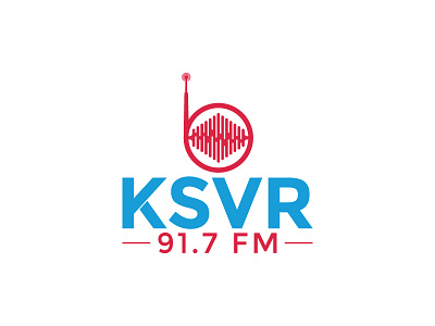 Iconic Logo branding creative design fm fm logo graphic design illustration ksvr ksvr logo logo radio radio logo typography vector