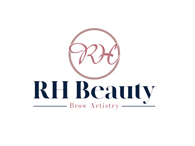 Initial Logo beauty branding creative design eyebrow graphic design illustration initial logo rh beauty logo rh initial typography vector