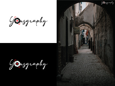 Photography Logo branding camera cameraconcept creative design graphic design illustration logo photography signate logo textbased typography vector yousgraphy logo