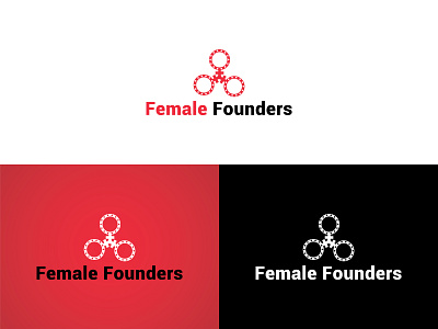 Iconic Logo branding creative design female founder logo female logo gender graphic design illustration logo typography vector