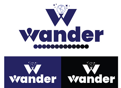 world-changing travel company branding craeative designer design graphic design icon illustration logo typography vector wander logo world changing travel company