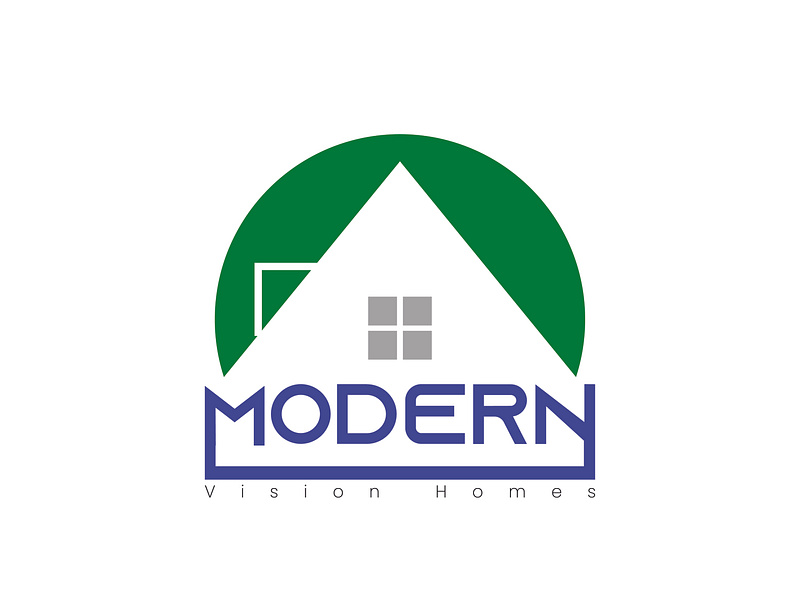 Modern Vision Homes Logo designs, themes, templates and downloadable
