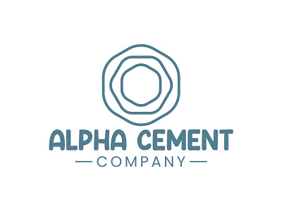 Cement Company Logo alpha cement company logo branding cement company logo creative designer design graphic design icon illustration logo typography vector