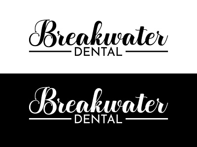 typography dental logo branding breakwater dental.jpg design graphic design icon illustration logo typography vector