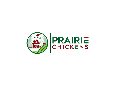 Prairie-Chickens. branding design graphic design icon illustration logo prairie chickens. typography vector