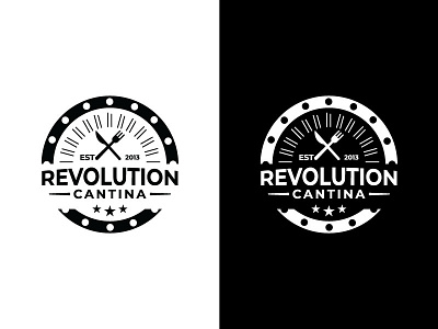 Revolution Cantina branding design graphic design icon illustration logo logo design revolution cantina typography ui ux vector