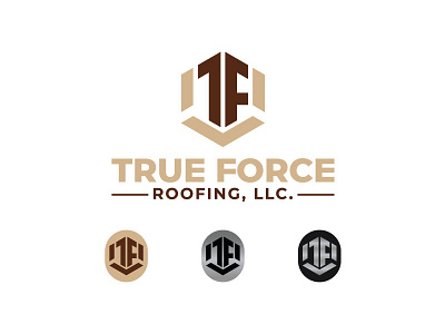 True Force Roofing, LLC. branding design graphic design icon illustration llc. logo logo design typography ui ux vector