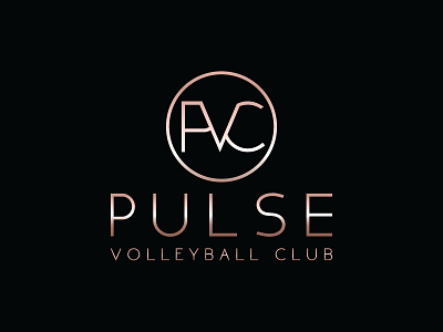 Pulse Volleyball Club branding design graphic design icon illustration logo logo design pulse volleyball club typography ui ux vector