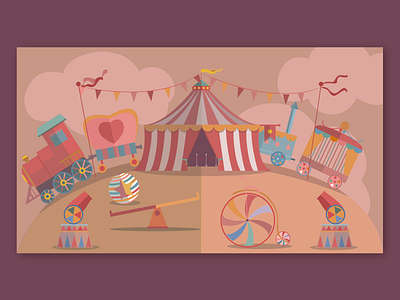 Circus graphic design illustration vector