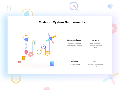 Minimum System Requirements graphic design illustration