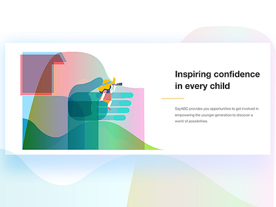 Inspiring confidence in every child graphic design illustration