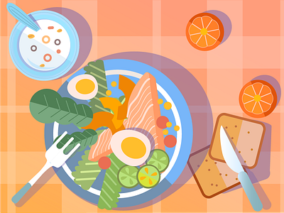 Breakfast graphic design illustration vector