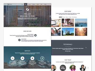 Zeke Template business creative template theme website