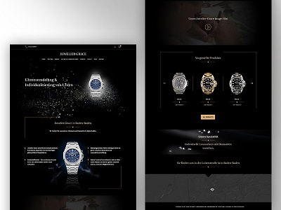 Website redesign black design graphic ui ux watch web website