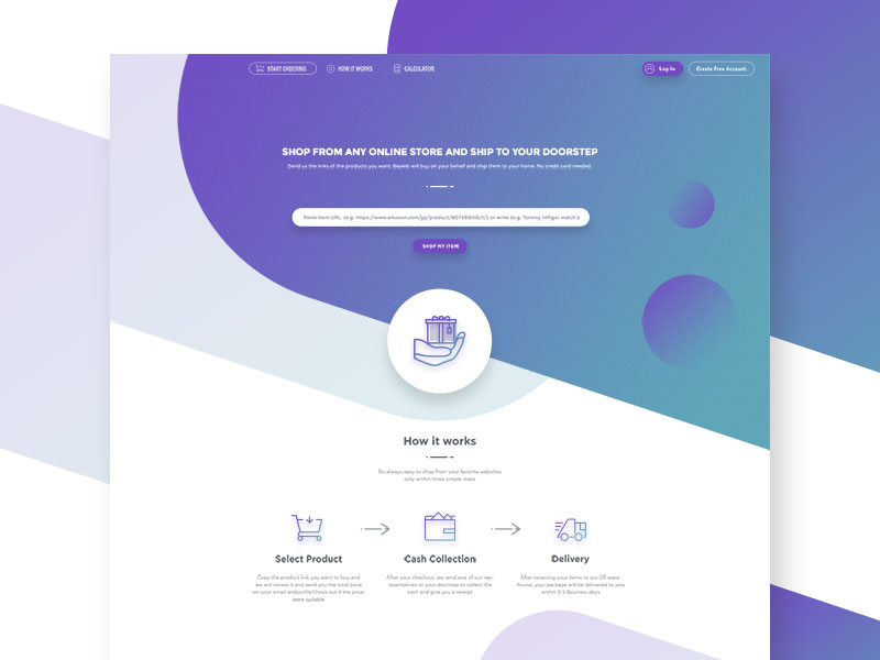 Landing Page Concept by Albert Stefu on Dribbble