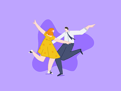 What a waste of a lovely night character dancing doodle geometric illustration illustrator lala land movie musical photoshop vector