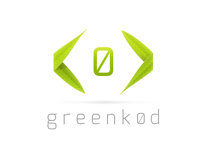Greenkod brand code green logo nature technology
