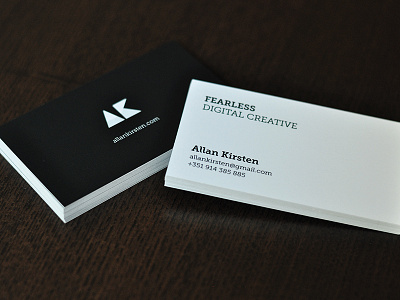 AK Business Cards branding business card logo portfolio print typography