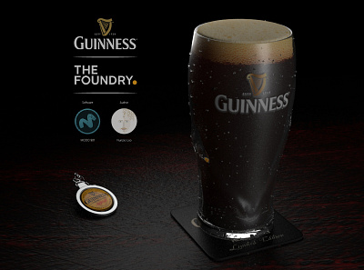 Guiness tribute 3d graphics branding 3dmodel graphic design modelling rendering