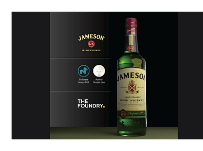 Jameson irish whiskey tribute 3d 3d graphics branding graphic design modelling rendering